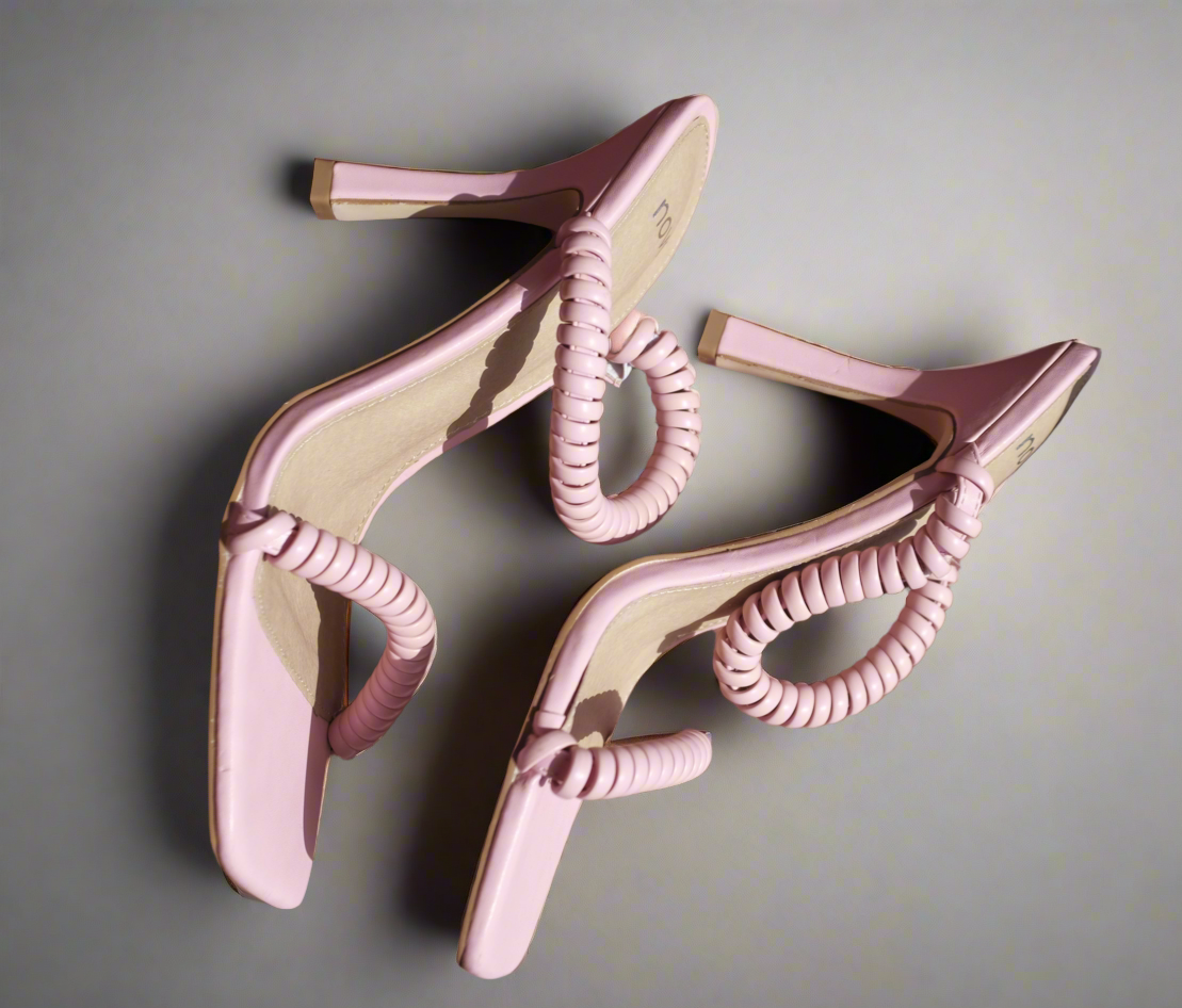 Novo Spiral Strap Pink Sandals