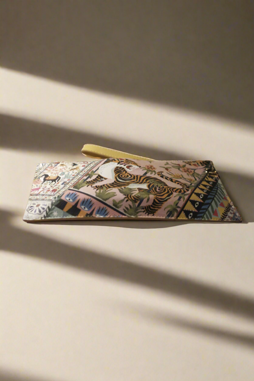 Wild Grace Artisan Clutch Bag Tiger Spirit
