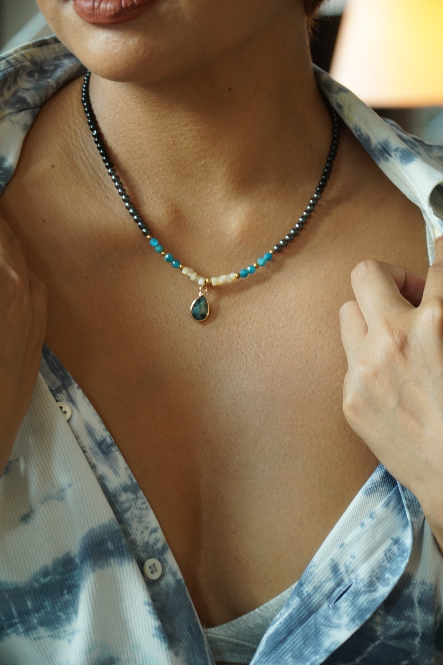 Pendant Beaded Necklace