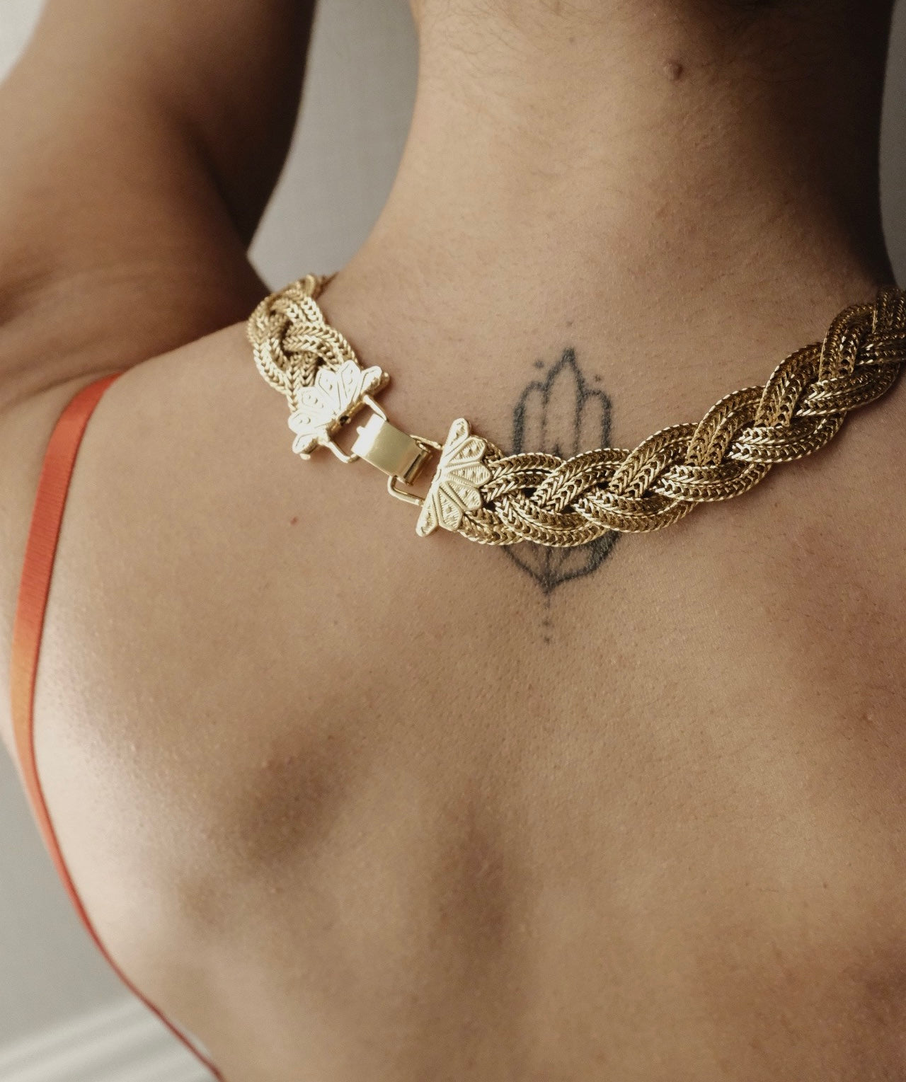 Bianca Gold Necklace & Bracelet Set