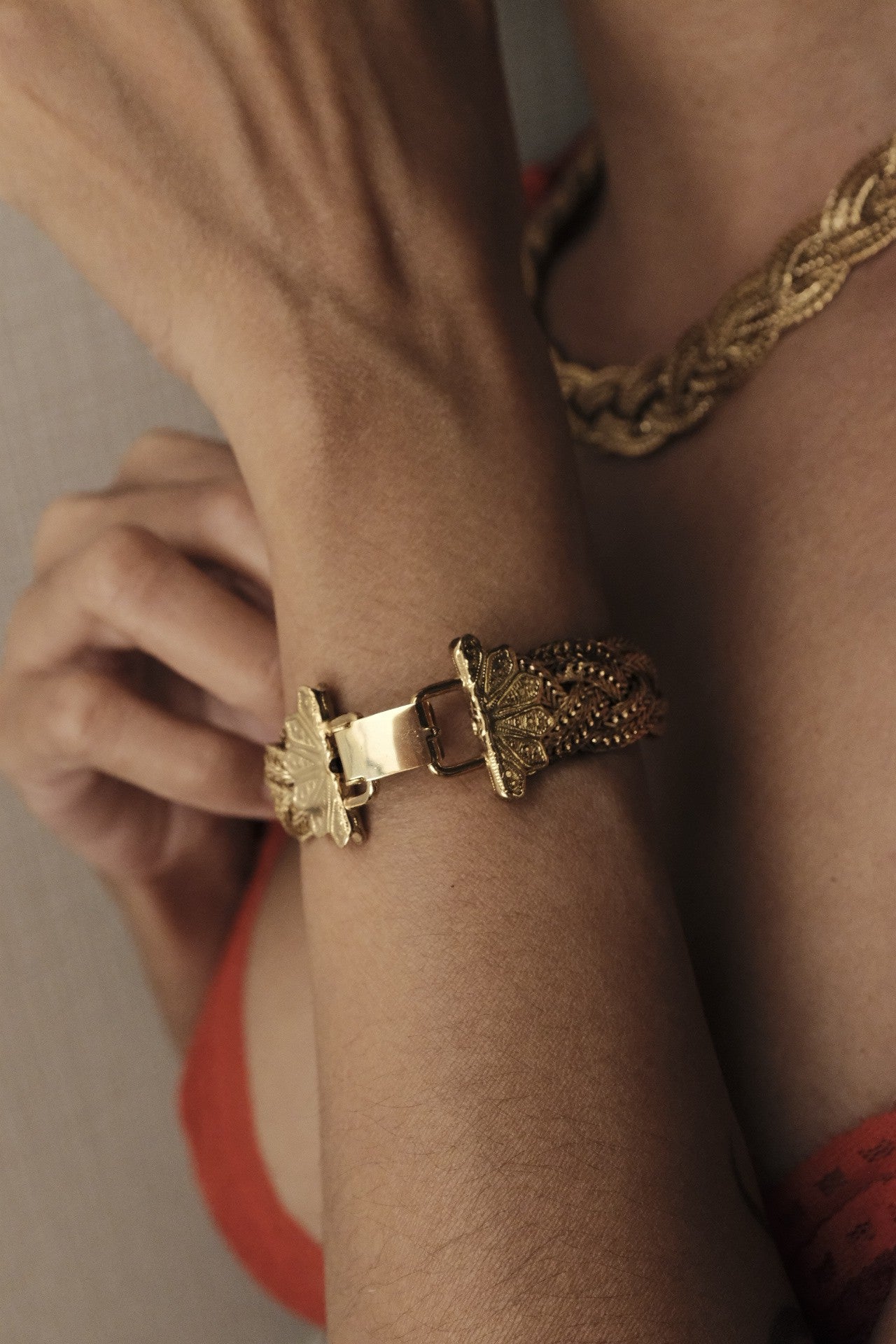 Bianca Gold Necklace & Bracelet Set