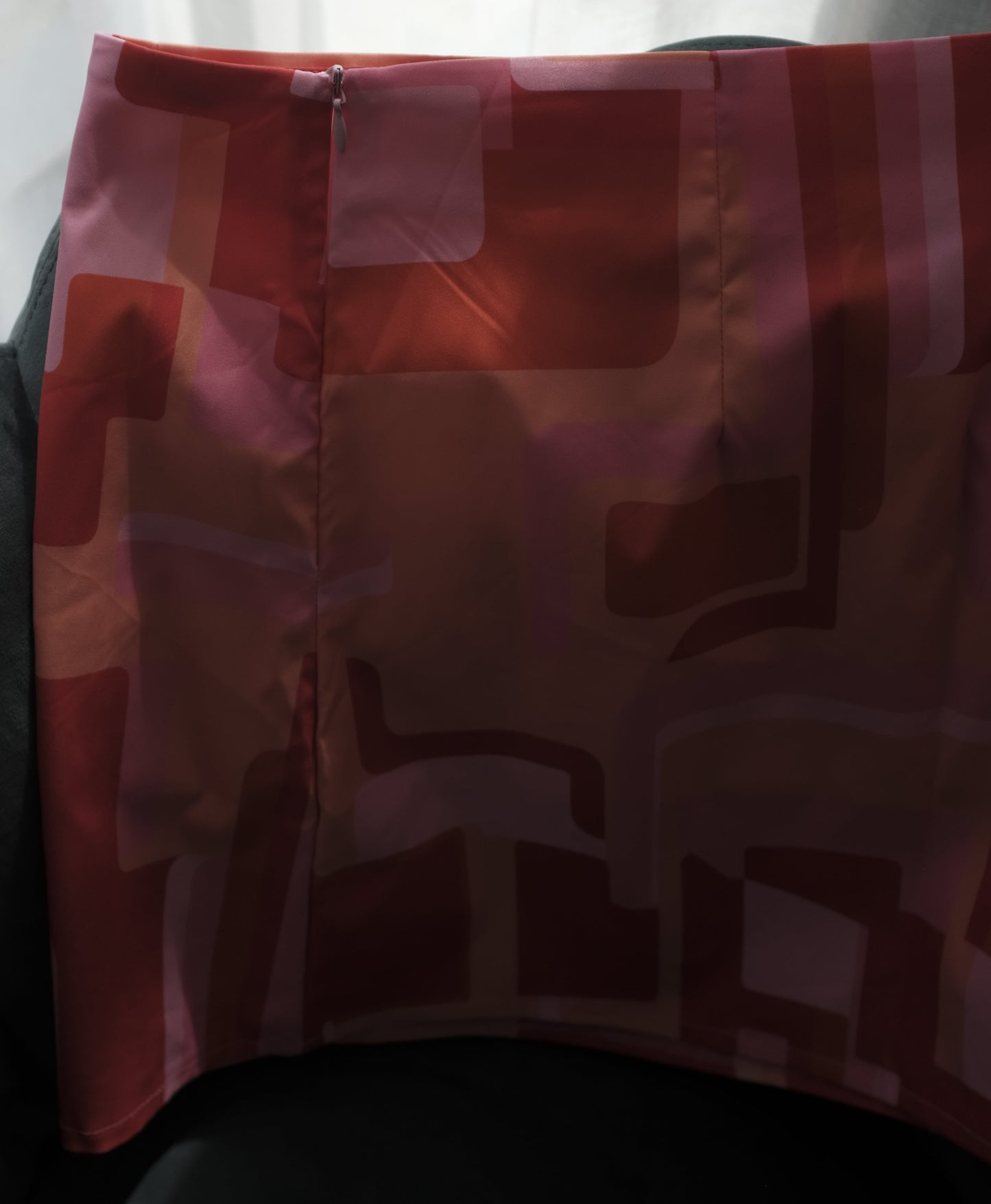 MRKT Abstract Geo Print Mini Skirt