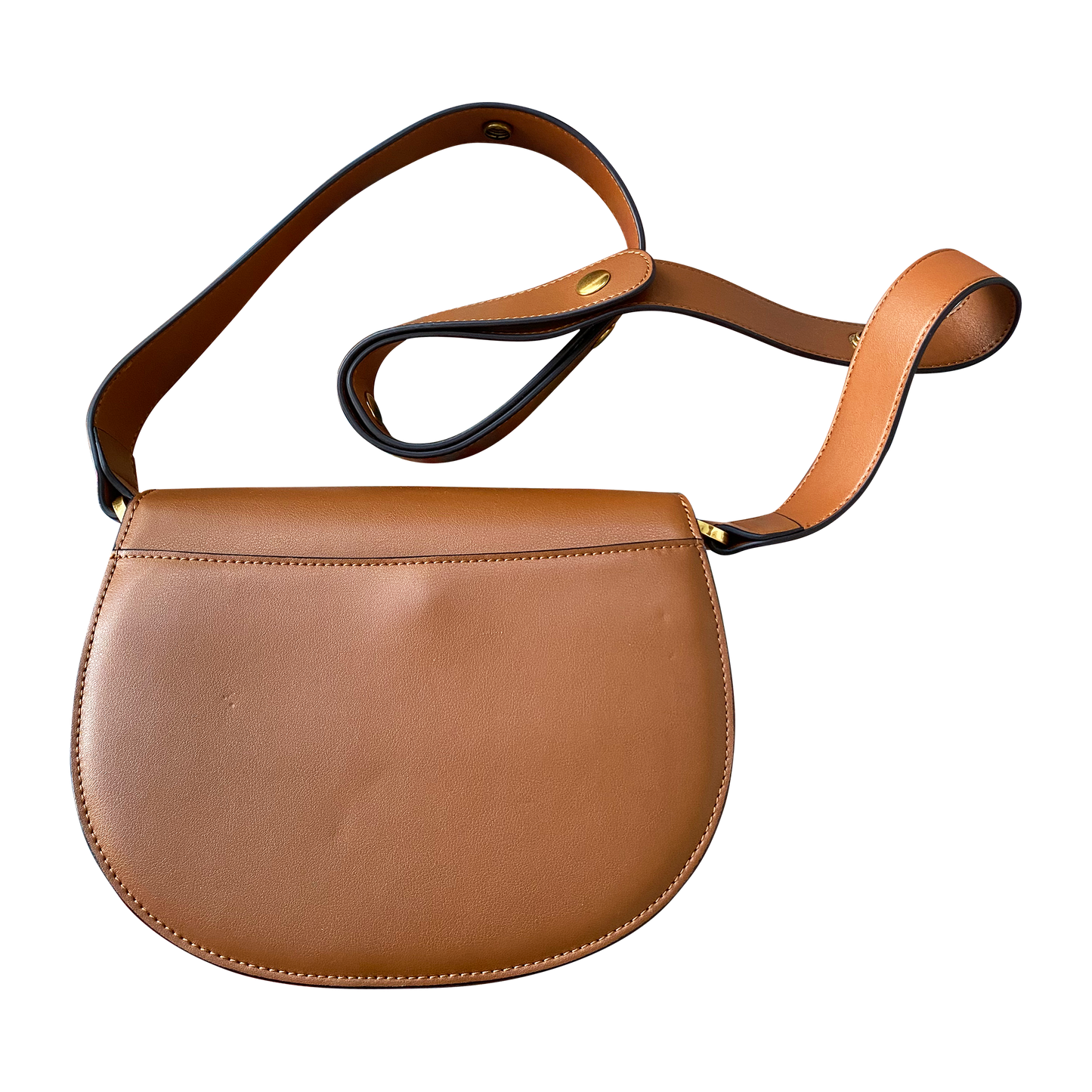 Classic Saddle Leather Crossbody Bag