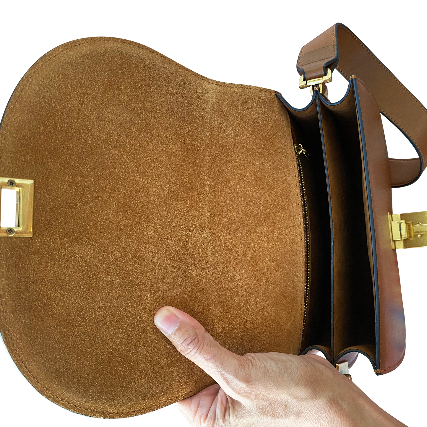 Classic Saddle Leather Crossbody Bag