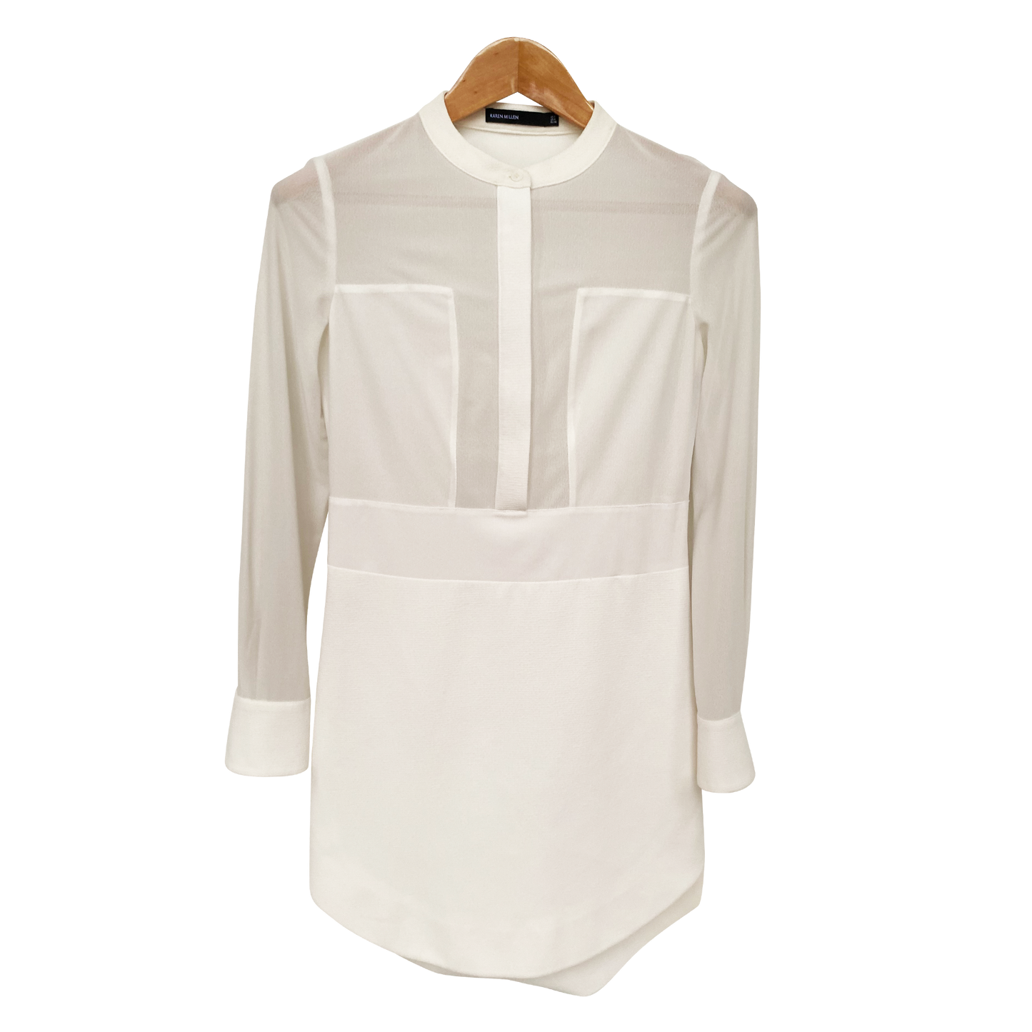 Karen Millen Sheer Panel Shirt