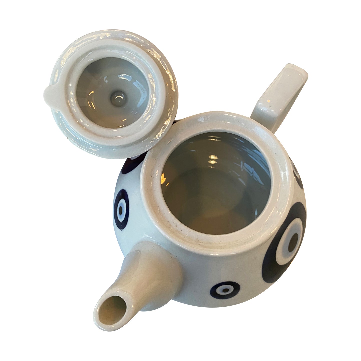 Paci white fine porcelain teapot