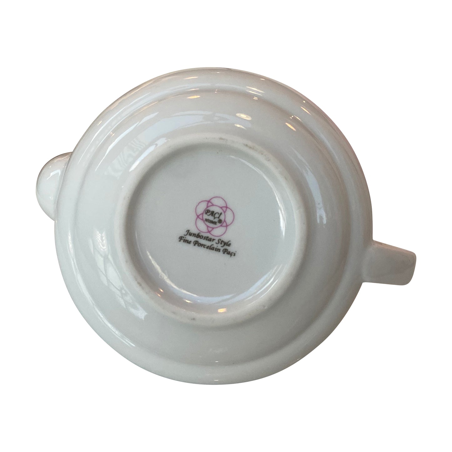 Paci white fine porcelain teapot