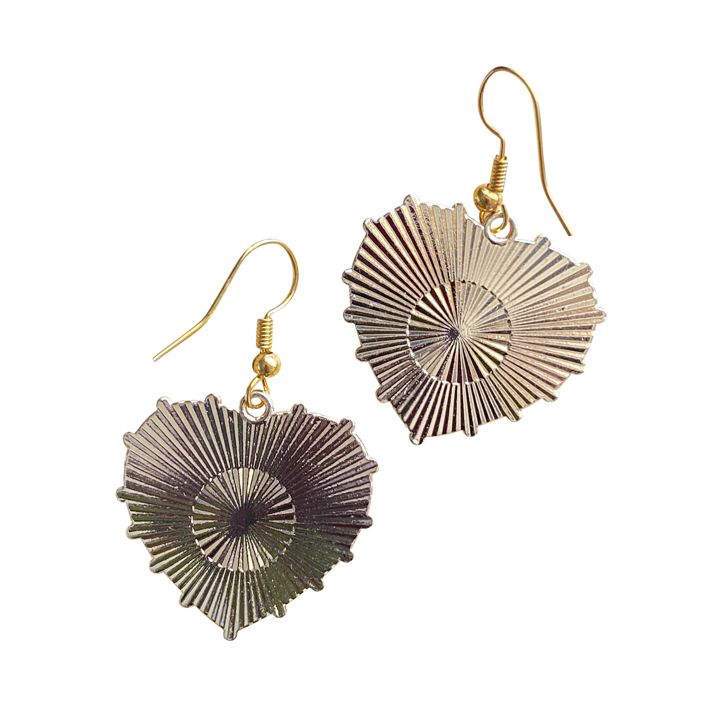 Heart Evil Eye Enamel Statement Earrings