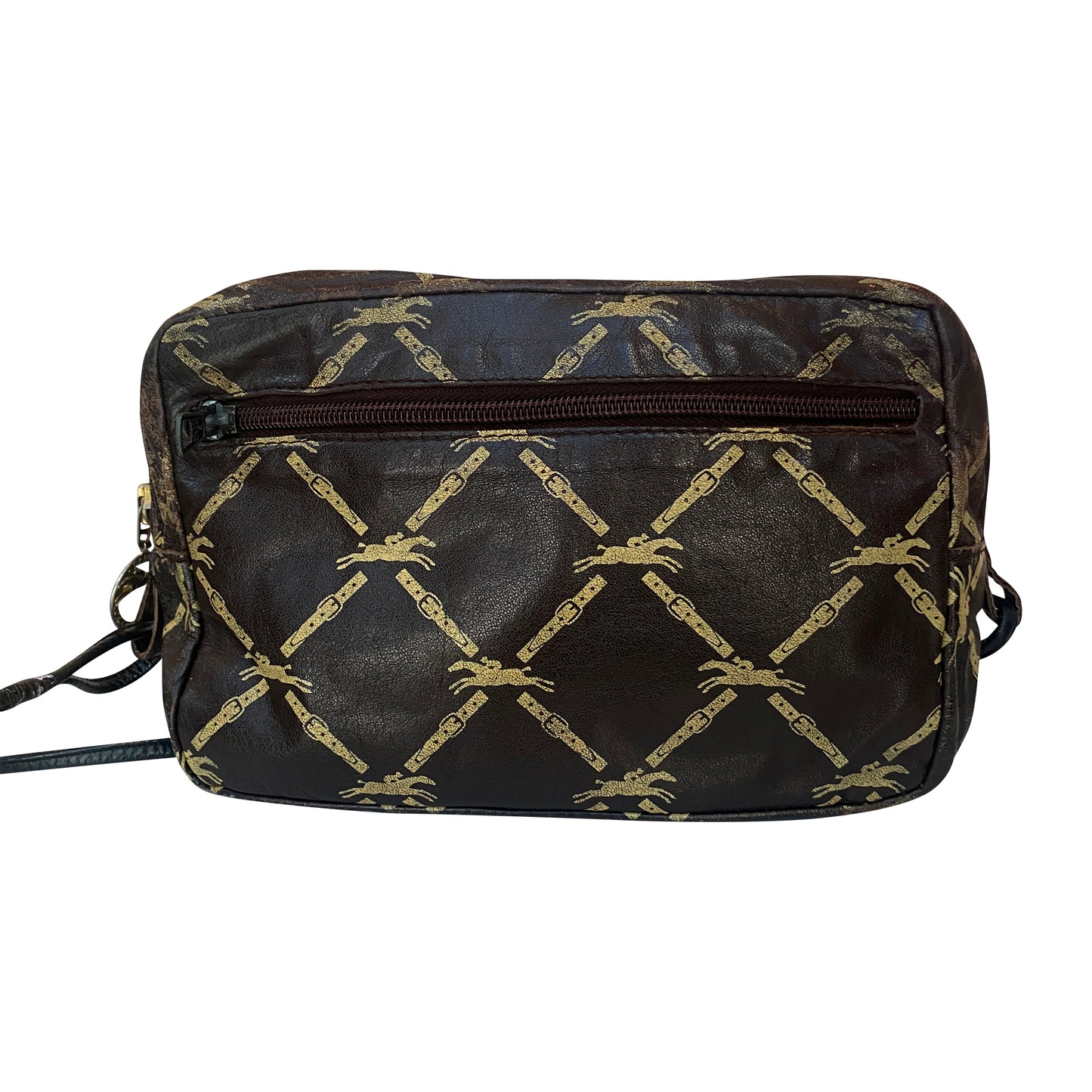 Vintage Longchamp Paris Leather Crossbody Bag