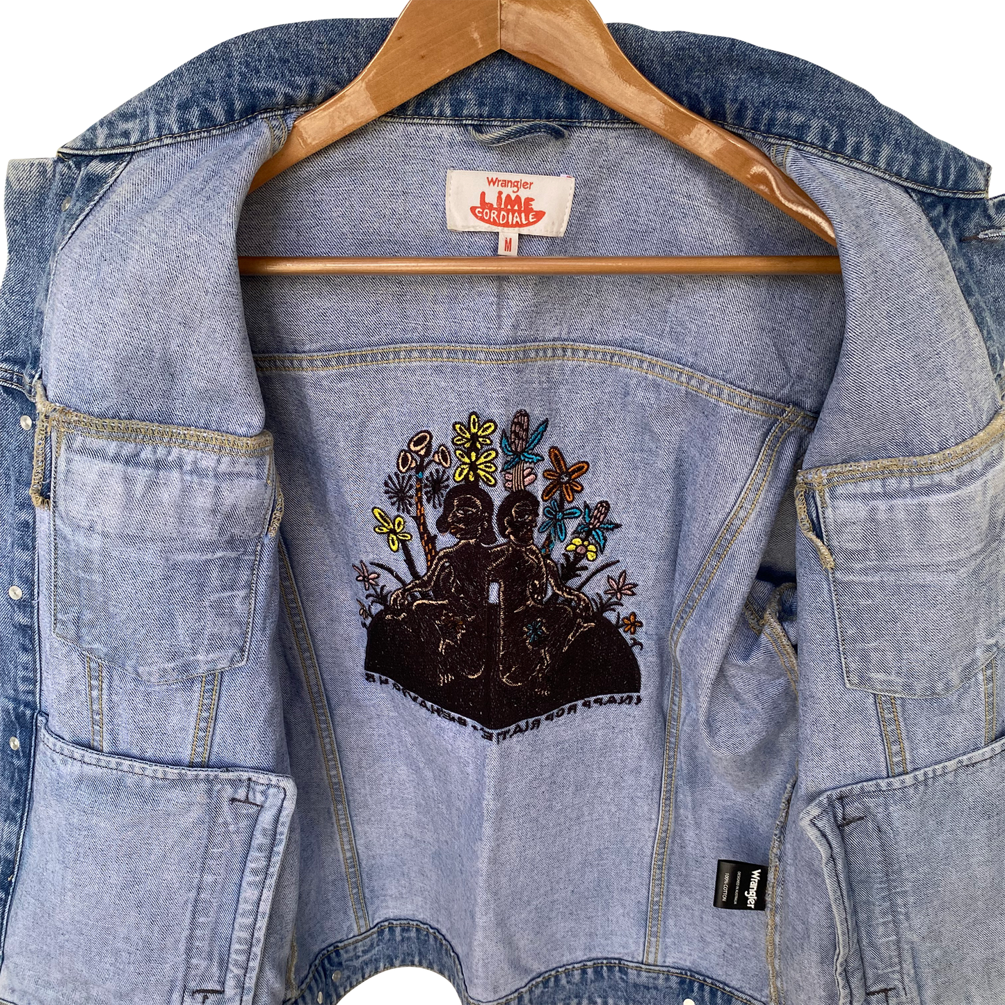 Wrangler x Lime Cordiale Limited Edition Embroidered Denim Jacket