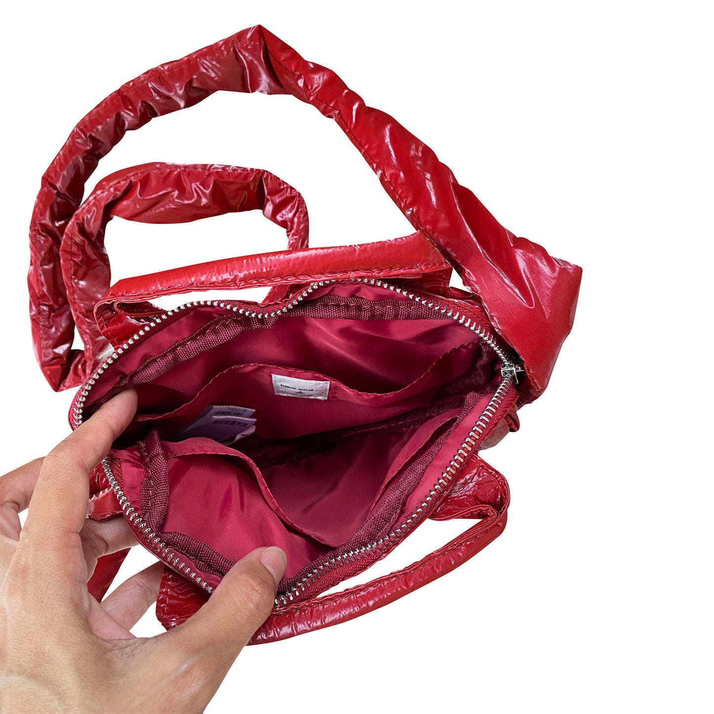 Heart-Shaped Quilted Crossbody Bag