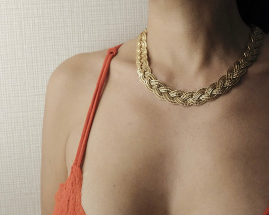 Bianca Gold Necklace & Bracelet Set