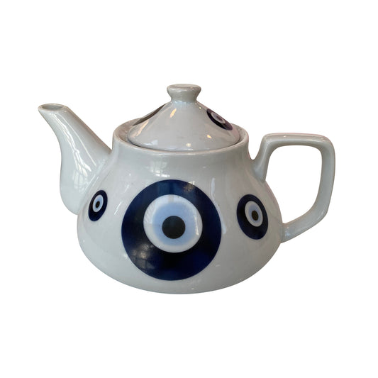 Paci white fine porcelain teapot