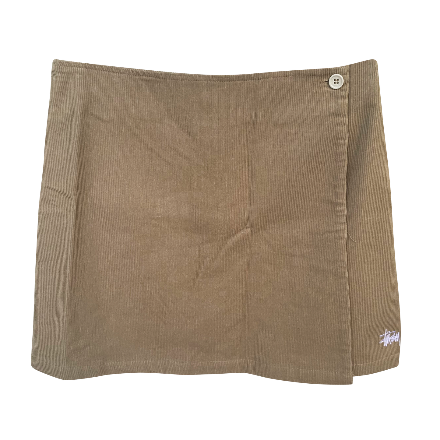 Stüssy Khaki Corduroy Mini Skirt