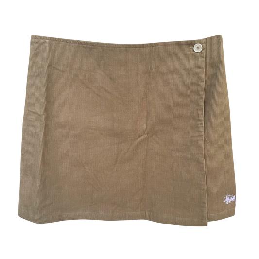 Stüssy Khaki Corduroy Mini Skirt