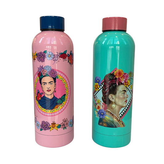 Frida Kahlo 500ml Stainless Steel Water Bottle – Assorted Designs