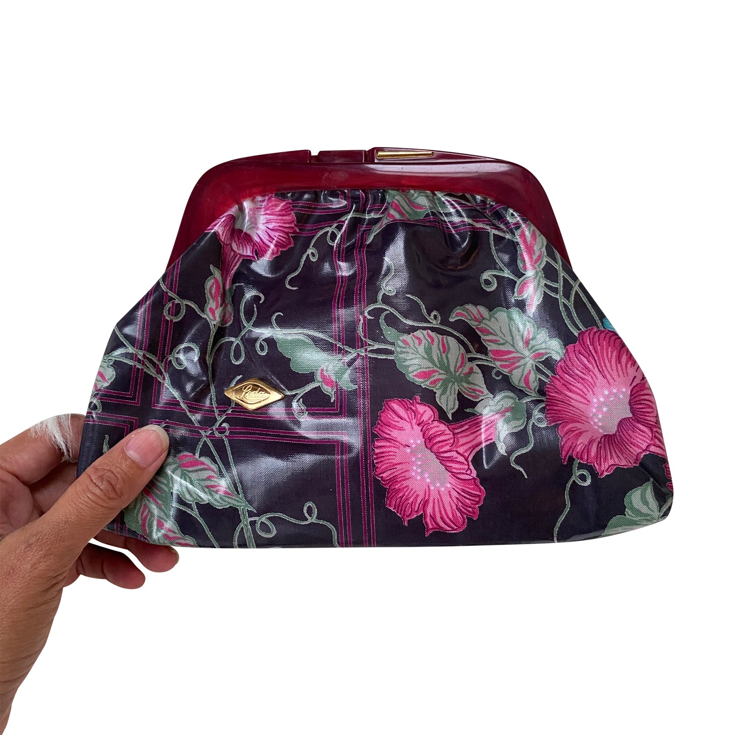 Vintage Floral Frame Clutch